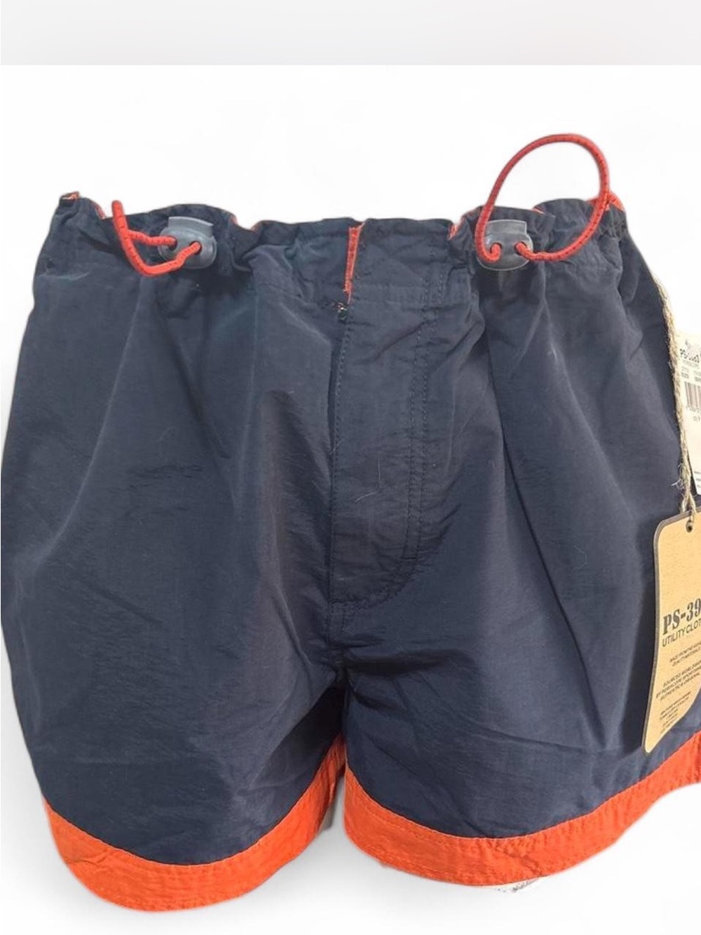 PS-3983 Periscope Utility Hiking Shorts Navy Orange Sz 9 DEADSTOCK NWT